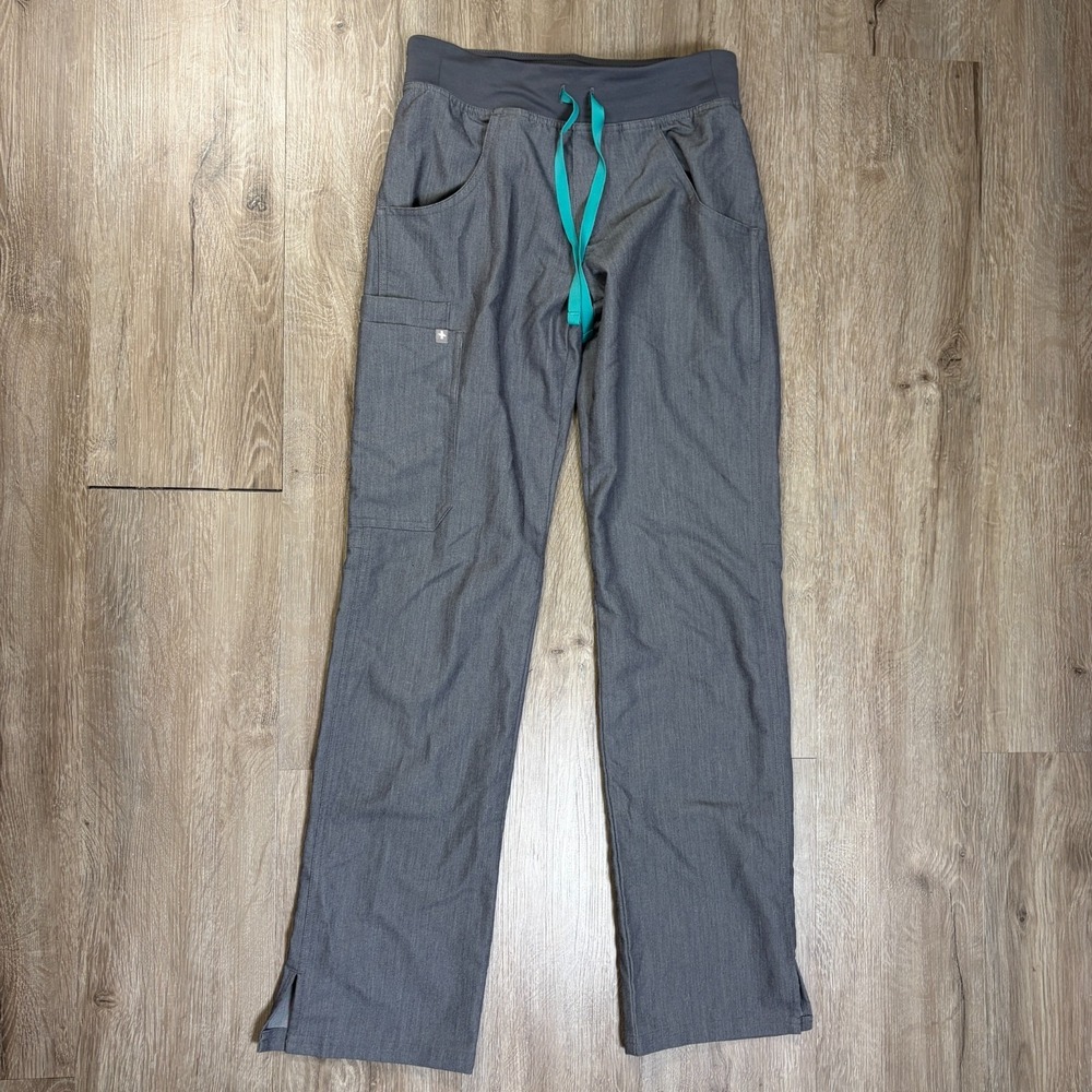 FIGS Kate Cargo Scrub Pants Womens XXS Gray Nurse Medical Doctor Technical